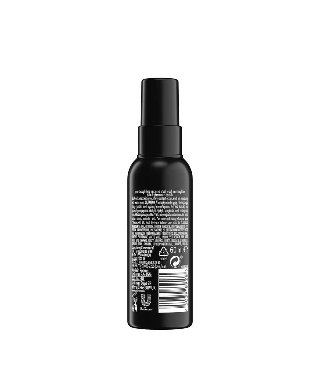 Tresemme Heat Defence Care & Protect Hair Spray 60ml - Image 3